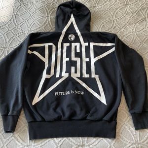 MENS DIESEL FULL ZIP UP SWEATER